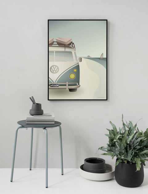 VW camper poster