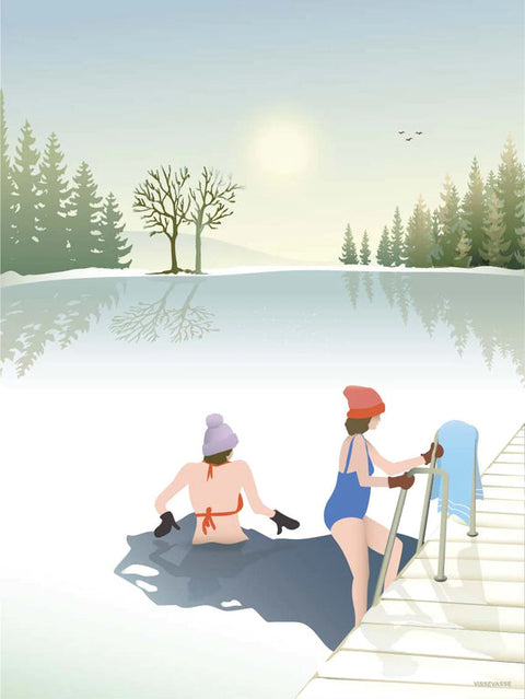 Winter bath poster