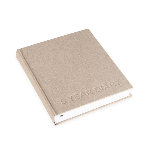 5 year planner, 17x20 cm - sand