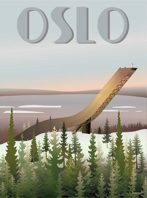 Oslo Holmenkollenbakken poster