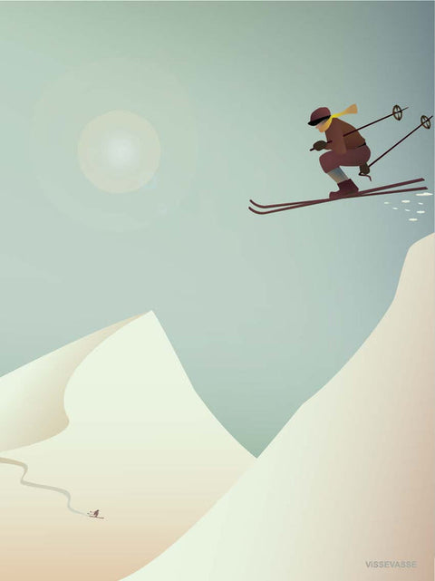 Skiing poster