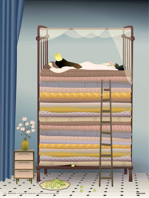 The princess and the pea poster