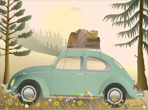 VW Beetle poster