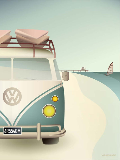 VW camper poster