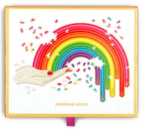 Jonathan Adler Rainbow Hand 750 Piece Shaped Puzzle