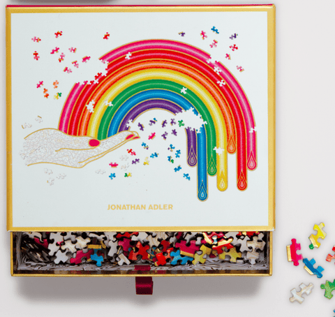 Jonathan Adler Rainbow Hand 750 Piece Shaped Puzzle